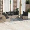 Image de vidaXL Salon de Jardin avec Coussins 7 pcs, Canapés avec Pieds Réglables, Ensemble de Meubles d'Extérieur Patio Terrasse, 3217412