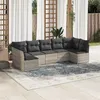 Image de vidaXL Salon de Jardin avec Coussins 7 pcs, Canapés avec Pieds Réglables, Ensemble de Meubles d'Extérieur Patio Terrasse, 3217432