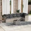 Image de vidaXL Salon de Jardin avec Coussins 7 pcs, Canapés avec Pieds Réglables, Ensemble de Meubles d'Extérieur Patio Terrasse, 3217672