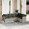 Image de vidaXL Salon de Jardin avec Coussins 6 pcs, Canapés de Terrasse, Ensemble de Meubles de Patio, Mobilier d'Extérieur, Gris 3217682