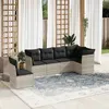 Image de vidaXL Salon de Jardin avec Coussins 6 pcs, Canapés de Terrasse, Ensemble de Meubles de Patio, Mobilier d'Extérieur, Gris 3217702