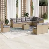 Image de Salon de jardin modulable GENERIQUE 11 pieces resine tressee 10 personnes 55 x 62 x 69 cm beige