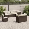 Image de Salon de jardin modulable GENERIQUE 8 personnes marron 8 pieces 55 x 62 x 69 cm resine tressee