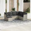 Image de vidaXL Salon de Jardin avec Coussins 7 pcs, Canapés avec Pieds Réglables, Ensemble de Meubles d'Extérieur Patio Terrasse, 3217992
