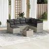 Image de vidaXL Salon de Jardin avec Coussins 8 pcs, Canapés avec Pieds Réglables, Ensemble de Meubles d'Extérieur Patio Terrasse, 3218002