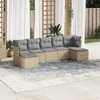 Image de vidaXL Salon de Jardin avec Coussins 7 pcs, Canapés avec Pieds Réglables, Ensemble de Meubles d'Extérieur Patio Terrasse, 3218032
