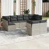 Image de vidaXL Salon de Jardin avec Coussins 9 pcs, Canapés avec Pieds Réglables, Ensemble de Meubles d'Extérieur Patio Terrasse, 3218152