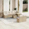 Image de Salon de jardin modulable GENERIQUE 9 personnes resine tressee 55 x 62 x 69 cm 10 pieces