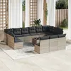Image de vidaXL Bois de Pin Massif Salon de Jardin 10 pcs avec Coussins Mobilier de Patio Meubles d'Extérieur Mobilier de Jardin 3097011