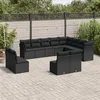 Image de vidaXL Ensemble à Manger de Jardin avec Coussins 11 pcs, Table et Chaises à Dossier Rabattable, Meubles d'Extérieur Patio 3210934