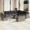 Image de vidaXL Salon de Jardin avec Coussins 11 pcs, Canapés de Terrasse, Ensemble de Meubles de Patio, Mobilier d'Extérieur, Beige 3271485
