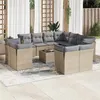 Image de Salon de jardin modulable GENERIQUE resine tressee 12 pieces 55 x 62 x 69 cm 11 personnes