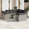 Image de vidaXL Salon de Jardin avec Coussins 11 pcs, Canapés de Terrasse, Ensemble de Meubles de Patio, Mobilier d'Extérieur, Beige 3254215