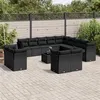 Image de vidaXL Ensemble à Manger de Jardin avec Coussins 17 pcs, Table et Chaises à Dossier Rabattable, Meubles d'Extérieur Patio 3211371