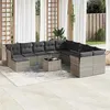 Image de vidaXL Salon de Jardin avec Coussins 12 pcs, Canapés avec Pieds Réglables, Ensemble de Meubles d'Extérieur Patio Terrasse, 3218622