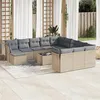 Image de Salon de jardin modulable GENERIQUE resine tressee 12 personnes beige 62 x 62 x 69 cm 13 pieces