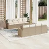 Image de Salon de jardin modulable GENERIQUE resine tressee 9 pieces 65.5 x 62 x 37 cm 8 personnes