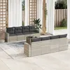 Image de vidaXL Salon de Jardin avec Coussins 9 pcs, Canapés avec Pieds Réglables, Ensemble de Meubles d'Extérieur Patio Terrasse, 3218742