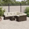 Image de Salon de jardin modulable GENERIQUE 9 pieces resine tressee 65.5 x 62 x 37 cm 8 personnes