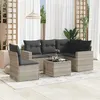 Image de vidaXL Salon de Jardin avec Coussins 6 pcs, Canapés avec Pieds Réglables, Ensemble de Meubles d'Extérieur Patio Terrasse, 3218972