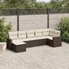 Image de vidaXL Salon de Jardin avec Coussins 7 pcs, Canapés avec Pieds Réglables, Ensemble de Meubles d'Extérieur Patio Terrasse, 3219273