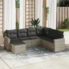 Image de vidaXL Salon de Jardin avec Coussins 7 pcs, Canapés avec Pieds Réglables, Ensemble de Meubles d'Extérieur Patio Terrasse, 3219292