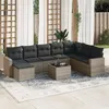 Image de Salon de jardin modulable GENERIQUE 8 personnes resine tressee 65.5 x 62 x 37 cm 9 pieces