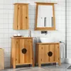 Image de vidaXL Ensemble de meubles de salle de bain 3 pcs bois de pin massif, armoire de salle de bain, meuble de salle de bain, 3223457