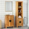 Image de vidaXL Ensemble de meubles de salle de bain 2 pcs bois de pin massif, armoire de salle de bain, meuble de salle de bain, 3223461