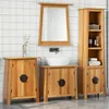 Image de vidaXL Ensemble de meubles de salle de bain 4 pcs bois de pin massif, armoire de salle de bain, meuble de salle de bain, 3223464
