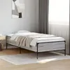 Image de vidaXL Cadre de lit sonoma gris 90x200 cm bois d'ingénierie et métal, lit, lit d’invités, lit simple, meuble de chambre à 844969