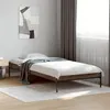 Image de vidaXL Bedframe bewerkt hout en metaal bruin eikenkleurig 90x200 cm845035