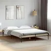 Image de vidaXL Cadre de lit chêne sonoma 140x190 cm bois d'ingénierie et métal, lit, lit d’invités, lit double, meuble de chambre à 845037
