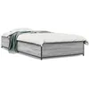 Image de vidaXL Bedframe bewerkt hout en metaal grijs sonoma eiken 90x190 cm845119