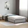 Image de vidaXL Bedframe bewerkt hout en metaal grijs sonoma eiken 75x190 cm845124