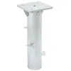 Image de Base de parasol enterré argenté 16x16x39,5 cm acier