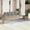 Image de vidaXL Salon de Jardin avec Coussins 6 pcs, Canapés de Terrasse, Ensemble de Meubles de Patio, Mobilier d'Extérieur, Mélange 3225863