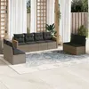 Image de Salon de jardin modulable Vidaxl resine tressee gris 8 pieces 62 x 55 x 69 8 personnes