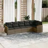 Image de vidaXL Salon de Jardin avec Coussins 6 pcs, Canapés de Terrasse, Ensemble de Meubles de Patio, Mobilier d'Extérieur, Gris 3225990