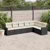Image de Salon de jardin - vidaXL - 7 pcs - Résine tressée - Housses amovibles - Pour 6 personnes