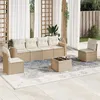 Image de vidaXL Salon de Jardin avec Coussins 7 pcs, Canapés avec Pieds Réglables, Ensemble de Meubles d'Extérieur Patio Terrasse, 3251155