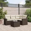 Image de vidaXL Salon de Jardin avec Coussins 5 pcs, Canapés avec Pieds Réglables, Ensemble de Meubles d'Extérieur Patio Terrasse, 3251260