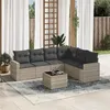 Image de vidaXL Salon de Jardin avec Coussins 7 pcs, Canapés avec Pieds Réglables, Ensemble de Meubles d'Extérieur Patio Terrasse, 3251359