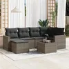 Image de vidaXL Salon de Jardin avec Coussins 7 pcs, Canapés avec Pieds Réglables, Ensemble de Meubles d'Extérieur Patio Terrasse, 3251607
