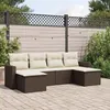 Image de vidaXL Salon de Jardin avec Coussins 6 pcs, Canapés avec Pieds Réglables, Ensemble de Meubles d'Extérieur Patio Terrasse, 3251660