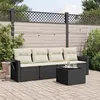Image de Salon de jardin modulable GENERIQUE resine tressee 4 personnes 5 pieces 62 x 55 x 69 cm noir