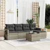 Image de vidaXL Salon de Jardin avec Coussins 6 pcs, Canapés de Terrasse, Ensemble de Meubles de Patio, Mobilier d'Extérieur, Gris 3252439