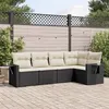 Image de vidaXL Salon de Jardin avec Coussins 5 pcs, Canapés de Terrasse, Ensemble de Meubles de Patio, Mobilier d'Extérieur, Noir 3252463