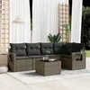 Image de vidaXL Salon de Jardin avec Coussins 6 pcs, Canapés de Terrasse, Ensemble de Meubles de Patio, Mobilier d'Extérieur, Gris 3252477