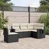 Image de vidaXL Salon de Jardin avec Coussins 5 pcs, Canapés de Terrasse, Ensemble de Meubles de Patio, Mobilier d'Extérieur, Noir 3252503